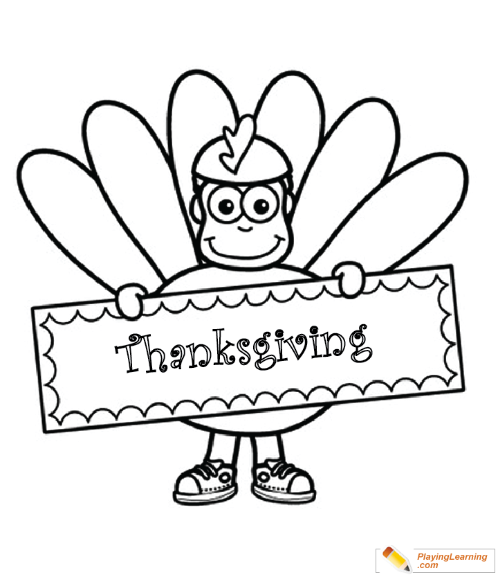 Thanksgiving Coloring Page  for kids