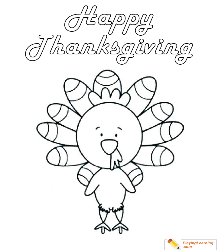 Thanksgiving Coloring Page  for kids