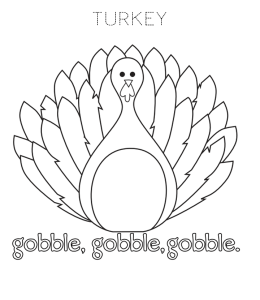 Thanksgiving Turkey Coloring Page 8 for kids