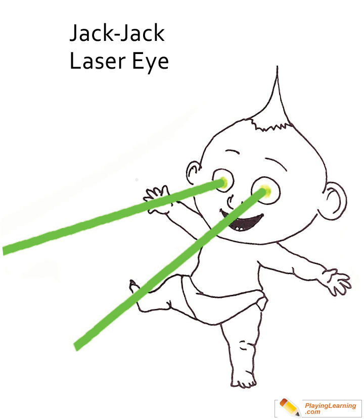 The Incredibles Jack Jack Coloring Page  for kids