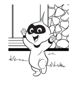 The Incredibles Jack-Jack Coloring Page 10 for kids