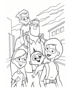 The Incredibles Jack-Jack Coloring Page 13 for kids