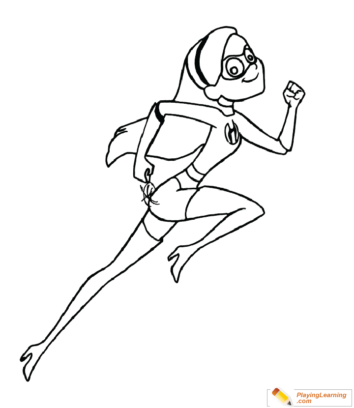 The Incredibles Movie Coloring Page  for kids