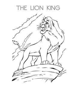 lion king coloring pages hard