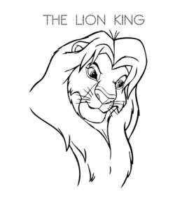 The Lion King coloring page for kids