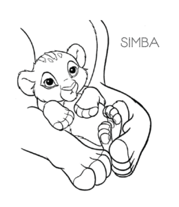 The Lion Cub coloring page for kids