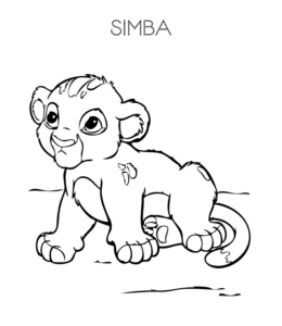 The Lion Cub coloring page for kids