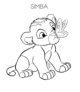 simba lion king coloring pages