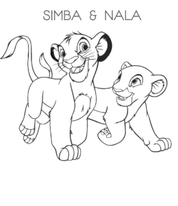 The Lion King Coloring Pages Playing Learning