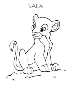 nala coloring pages