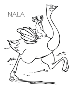 The Lion King - Nala coloring page for kids