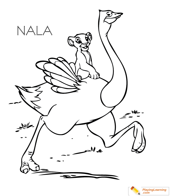 The Lion King Nala Coloring Page  for kids