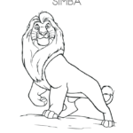 The Lion King character coloring sheets