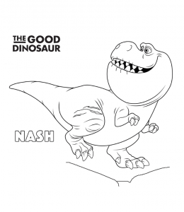 The Good Dinosaur Movie Characters Coloring Page 10 for kids