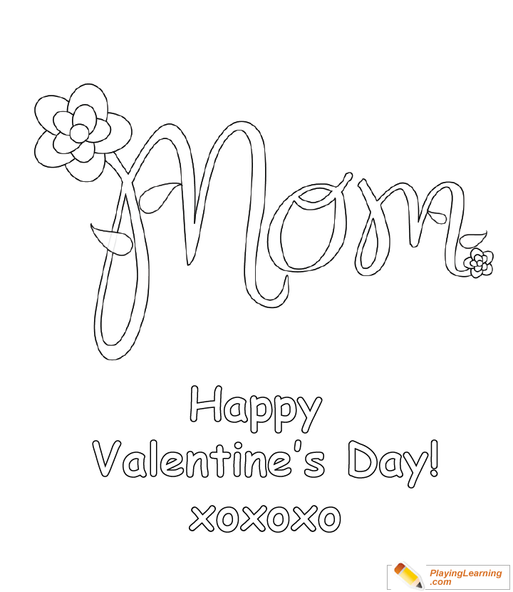 Valentine Day Coloring Card For Mom 05 Free Valentine Day Coloring Card For Mom Collection of valentines day coloring pages for kids: valentine day coloring card for mom 05