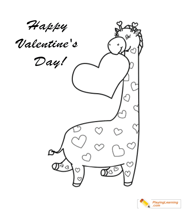 Valentine Day Coloring Page  for kids