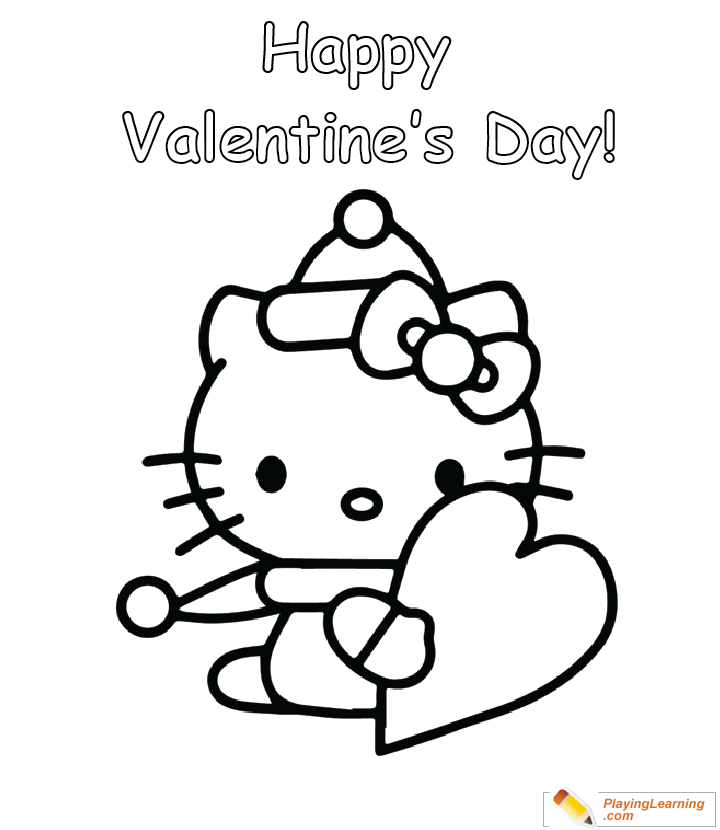 Valentine Day Coloring Page  for kids