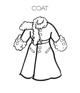 Coat Coloring Page 1 for kids
