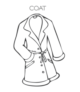Coat Coloring Page 2 for kids