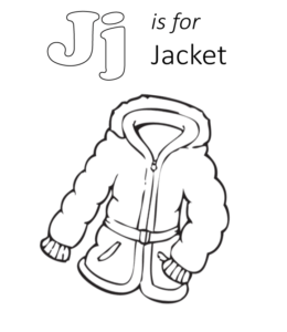 Jacket Coloring Page 1 for kids