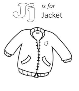 Jacket Coloring Page 2 for kids
