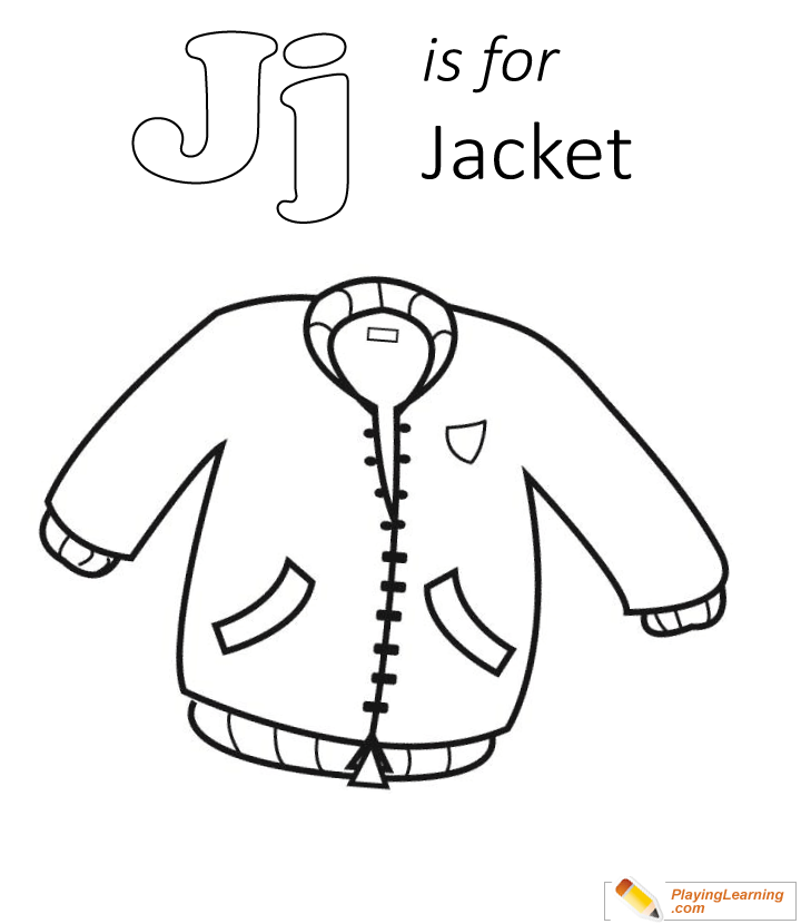 Warm Clothes Jacket Coloring  for kids