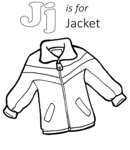 Jacket Coloring Page 4 for kids