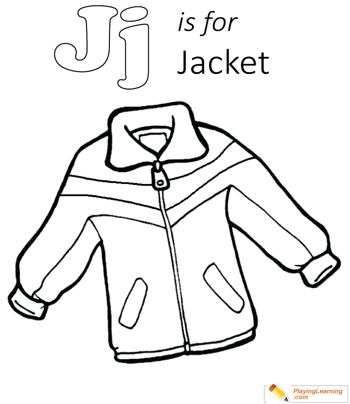 Warm Clothes Jacket Coloring  for kids