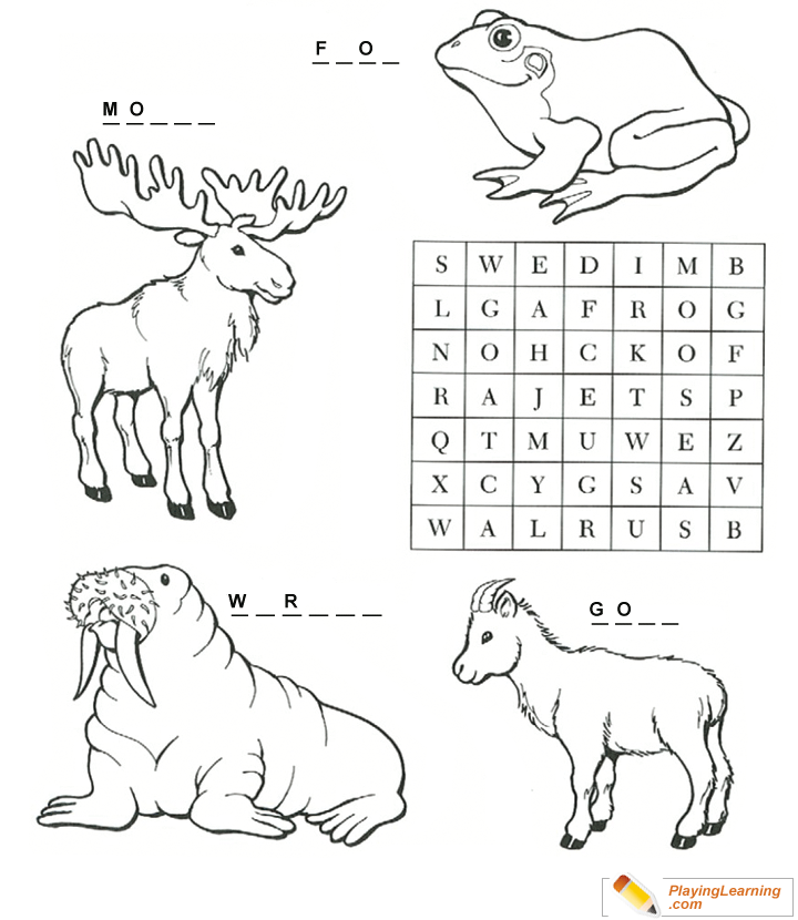 Word Search And Coloring Page 12 | Free Word Search And Coloring Page