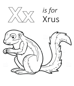X is for Xrus Printable for kids